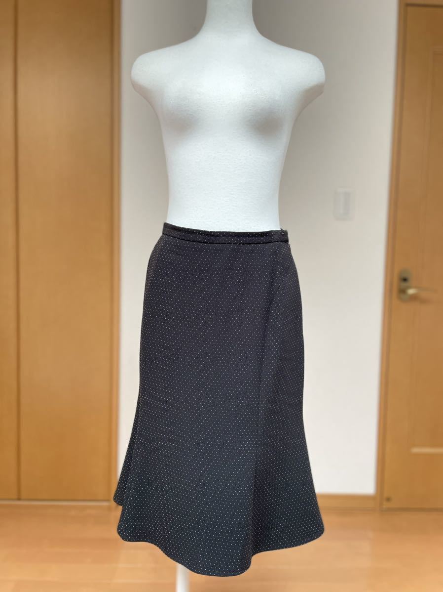 TALBOTS 黒ドットスカートスーツ美品　上下サイズ違い(上M大/下SM相当) ブラック/上質/タルボッツ/入園/卒園/入学/卒業/日本製_画像4