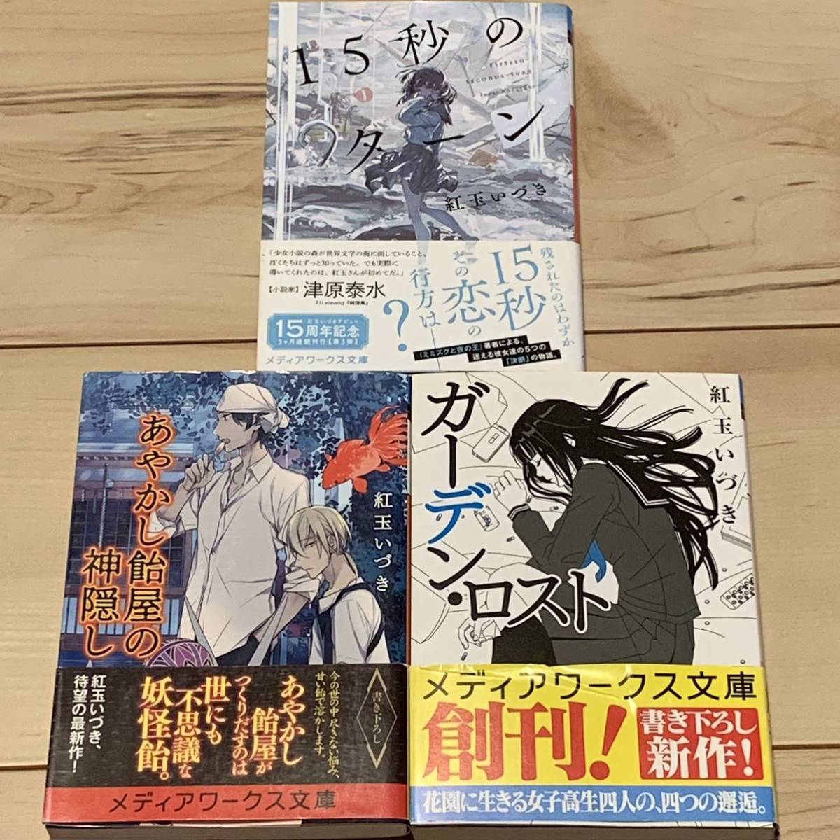 初版帯付set 紅玉いづき 15秒のターン/ガーデンロスト/あやかし 初版帯付set 紅玉いづき 15秒のターン/ガーデンロスト/あやかし
