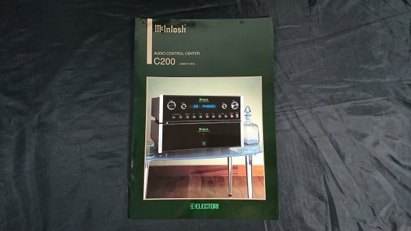 『McIntosh(マッキントッシュ)AUDIO CONTROL CENTER(オーディオコントロールアンプ) C200 カタログ』2001年頃 株式会社エレクトリ_画像1