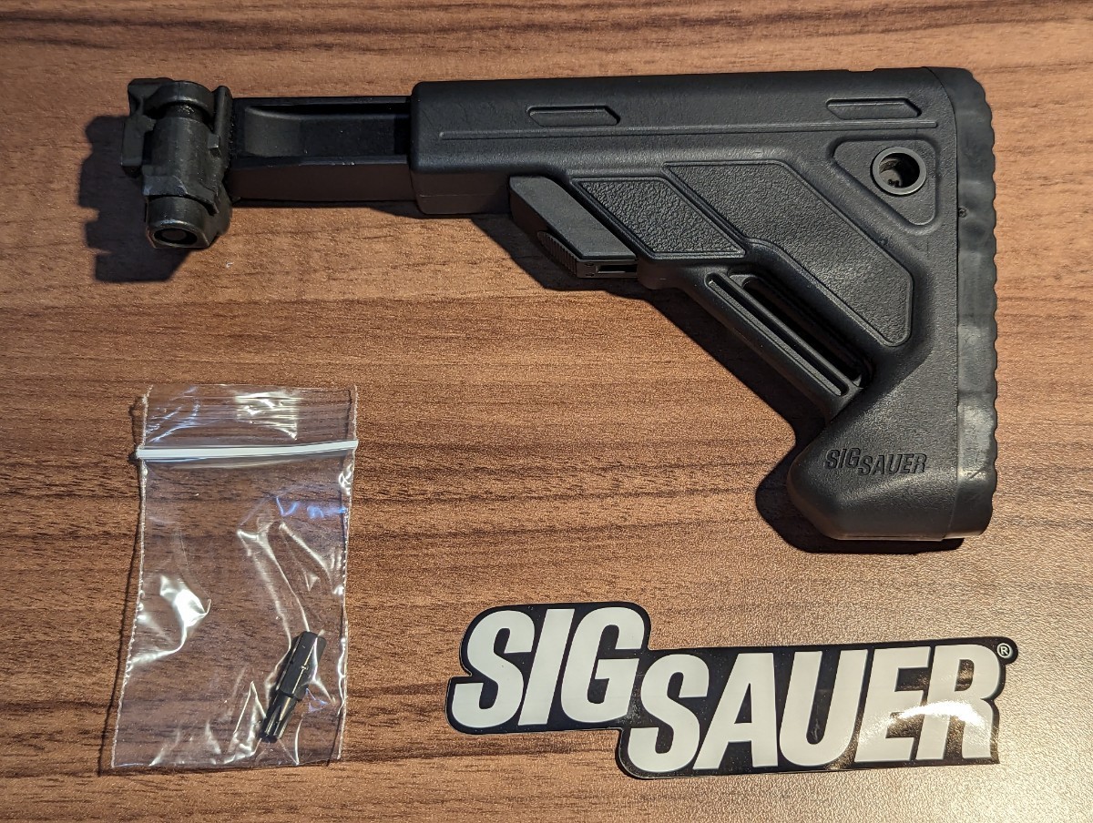 SIG SAUER 実物 テレスコーピング フォールディング ストック