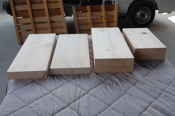 桧　ヒノキ（ 東農檜） 4本で8800円 角材 材木 木材 木材 新品_画像6