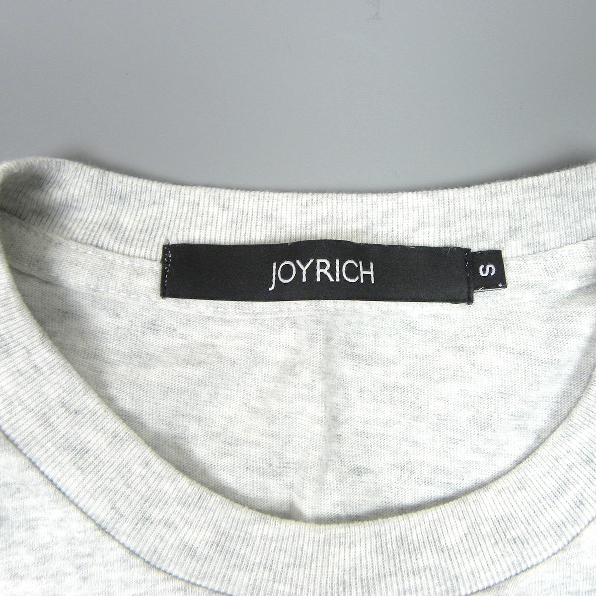ジョイリッチ JOYRICH T/C バスケットボールプリント クルーネック半袖Tシャツ HIPHOP B系 S ヘザーグレー m0601-22_画像3