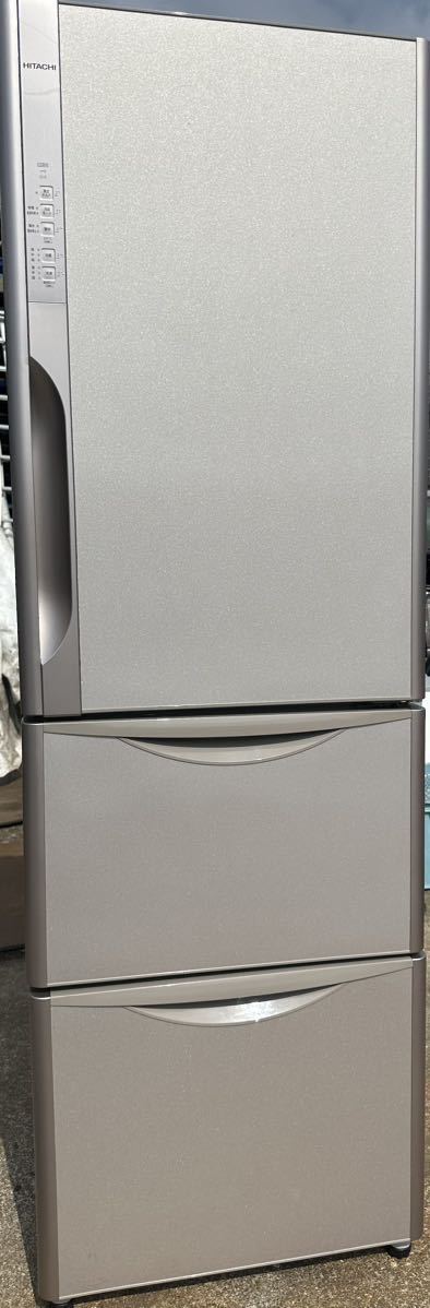 卸売 「G」埼玉県春日部市発　引取歓迎　HITACHI 日立 冷蔵庫 R-K370FV(T) 365L 家用冷蔵庫　動作品 300リットル～