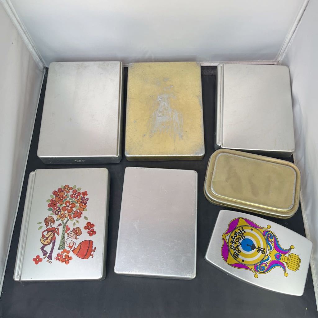  aluminium lunch box Showa Retro lunch box aluminium . lunch box 7 piece retro summarize antique 