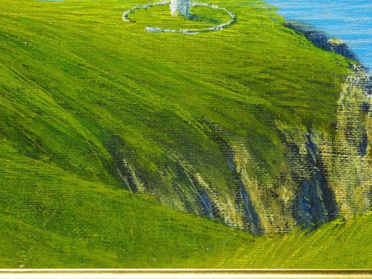 岡野浩二(岡野岬石)岬 F4 油彩 額装 専用箱 リアリズム 光を描く 岡野浩二(岡野岬石)岬 F4 油彩 額装 専用箱 リアリズム 光を描く