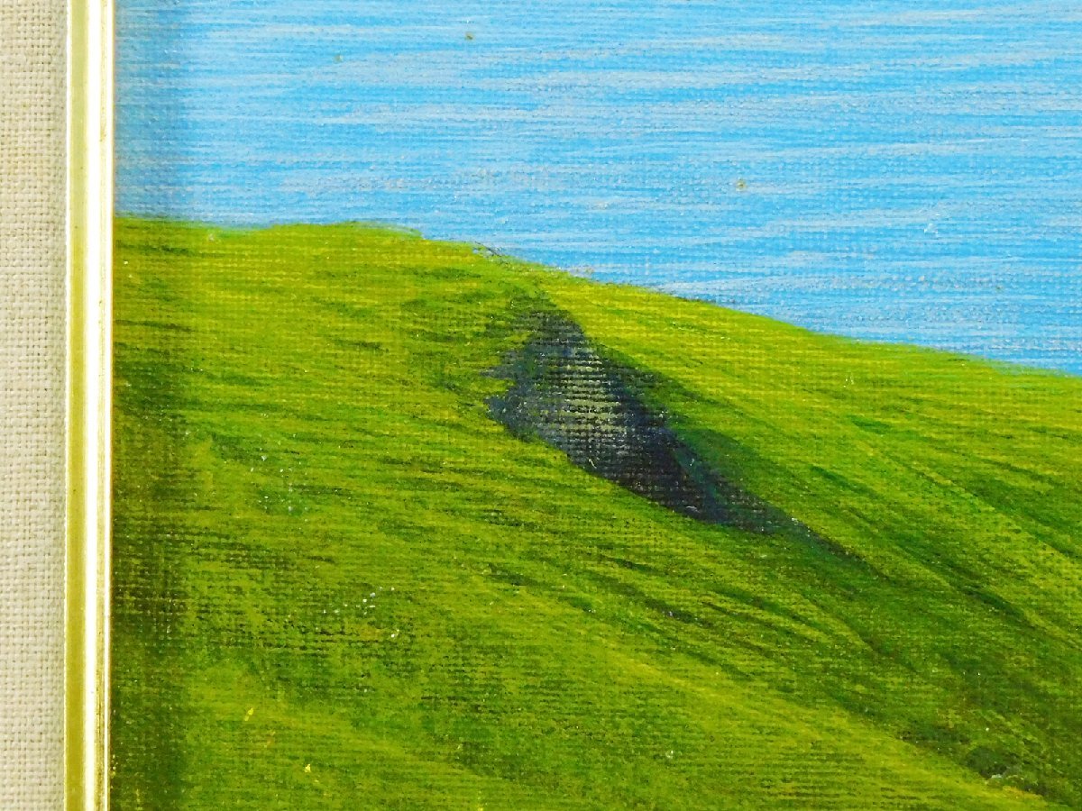岡野浩二(岡野岬石)岬 F4 油彩 額装 専用箱 リアリズム 光を描く 岡野浩二(岡野岬石)岬 F4 油彩 額装 専用箱 リアリズム 光を描く