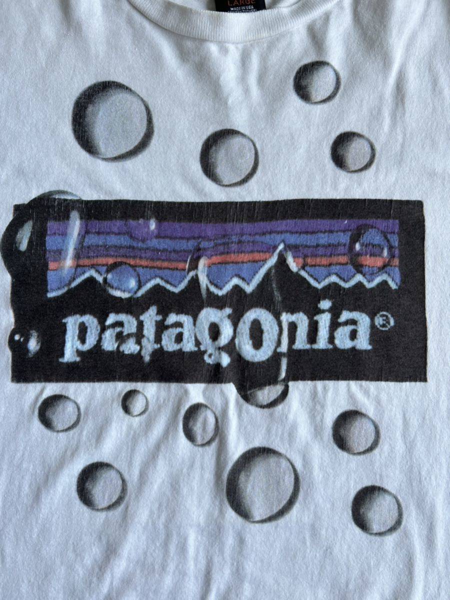 パタゴニア patagonia ヴィンテージ　水玉Tシャツ 黒タグ　90年　送料無料