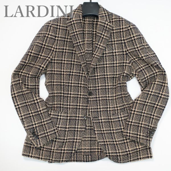 おすすめ 未使用 ラルディーニ LARDINI ツイードジャケット/チェック柄