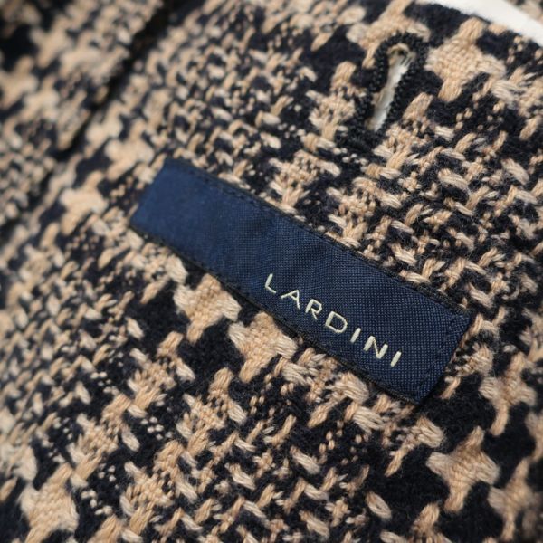 未使用 ラルディーニ LARDINI ツイードジャケット/チェック柄/リデア正規品 ネイビー×ベージュ 44（5039)bbiij_画像5