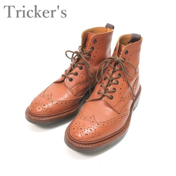 英国伝統 トリッカーズ 美品 Tricker's カントリーブーツ/2508