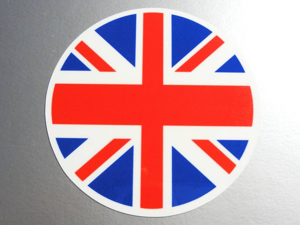 ヤフオク 円形ユニオンジャック イギリス国旗ステッカー1