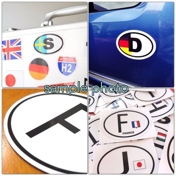 0b●ビークルID/イギリス国識別ステッカー Lサイズ 10.5x15cm 楕円 typeA●GB Great Britain sticker decal size L ヨーロッパ 車 に EU_画像5