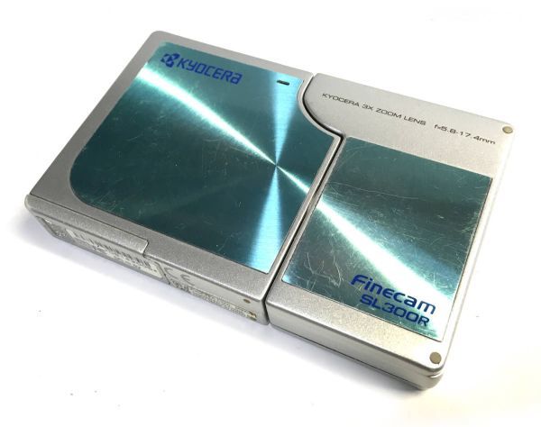 KYOCERA 京セラ Finecam SL300R Light Blue 中古 箱・説明書・その他付属品付_画像2