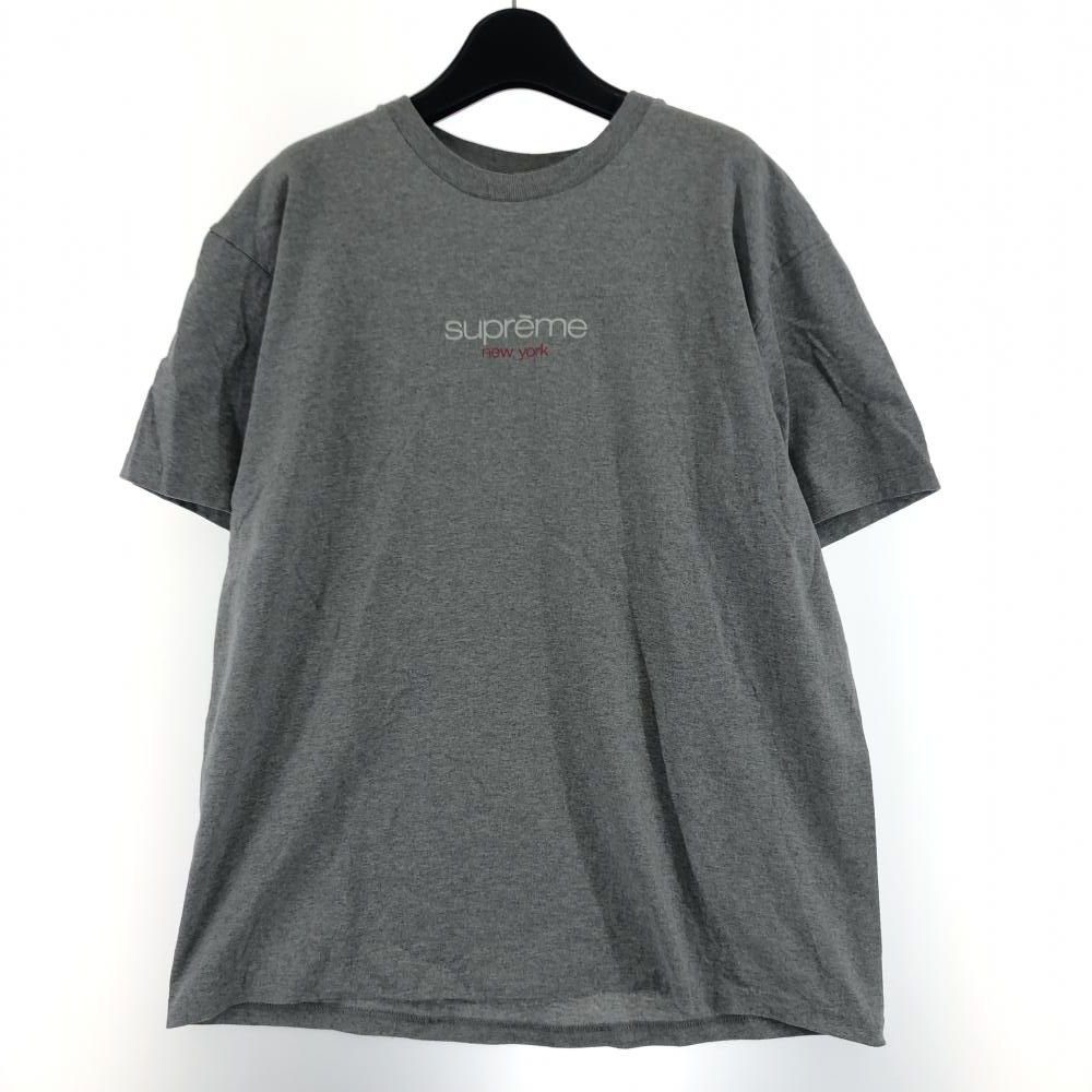 上品 【中古】Supreme 21SS [240017571942] グレー サイズM Tee Logo