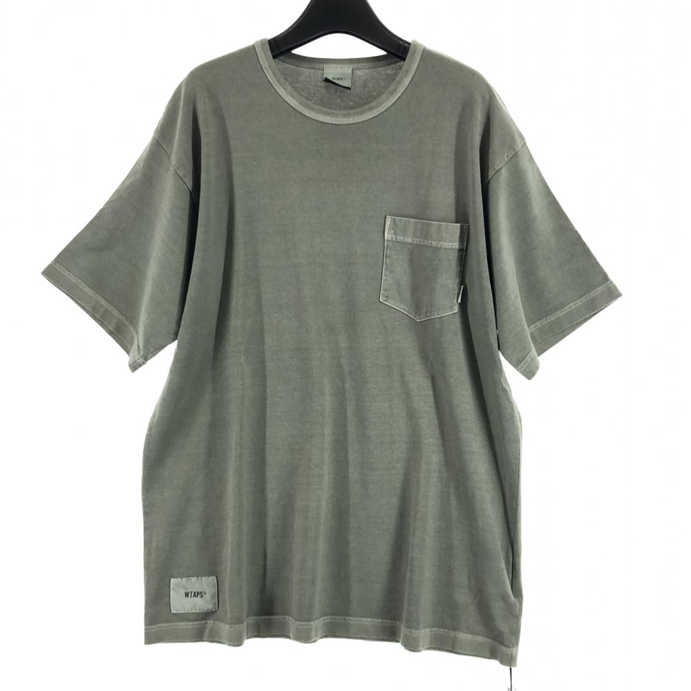 【中古】WTAPS 20SS BLANK PIGMENT TEE COTTON サイズM オリーブドラブ 201ATDT-CSM04 ダブルタップス ブランク ピグメント [240017573172]_画像1