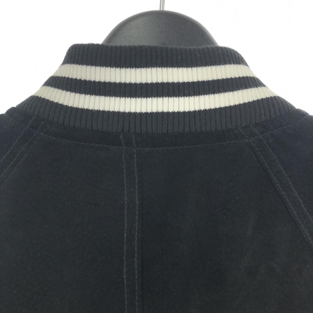【中古】Supreme Suede Varisity jacket サイズM ブラック シュプリーム[240017575244]_画像8