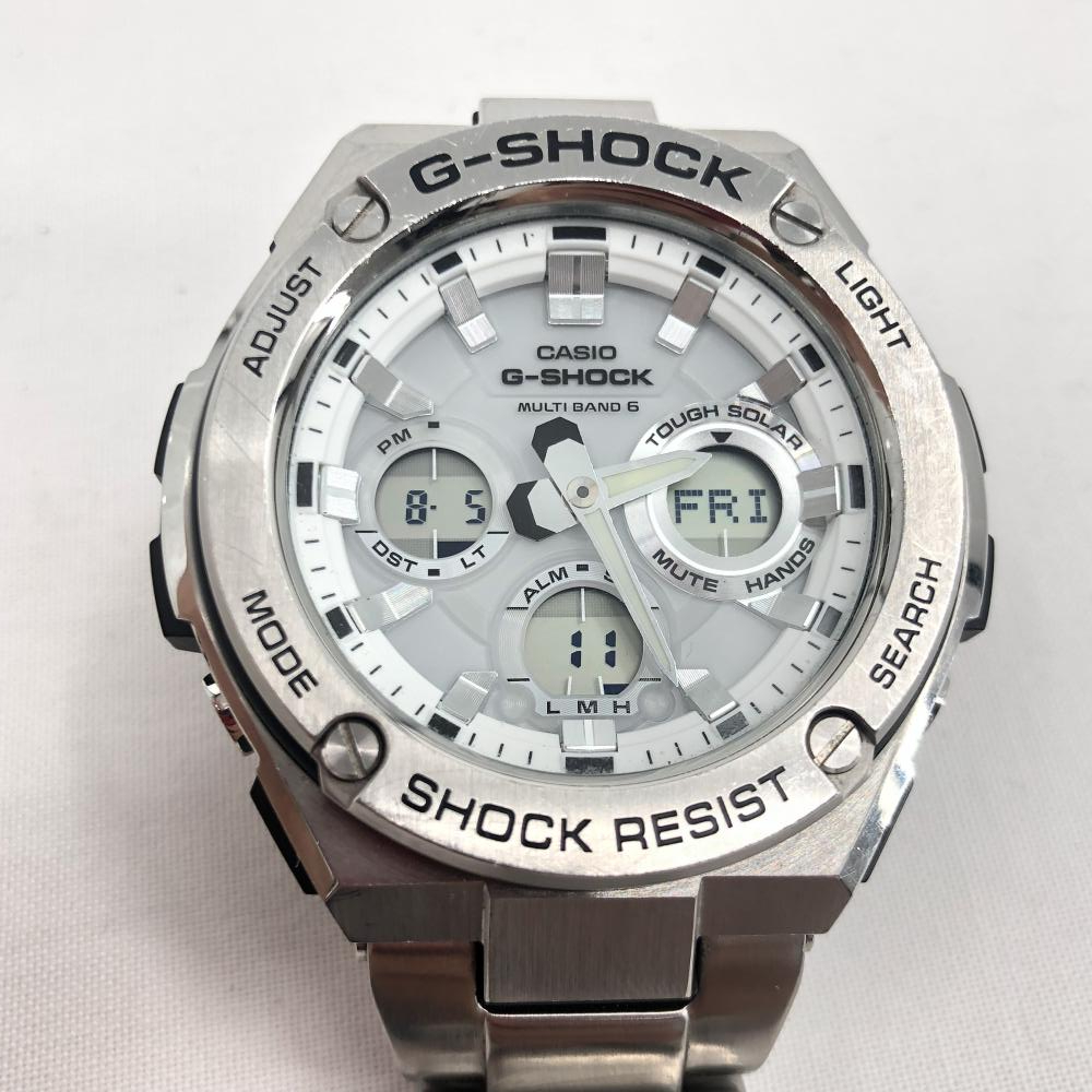 【中古】G-SHOCK GST-W100D-7AJF シルバー　ジーショック_画像8