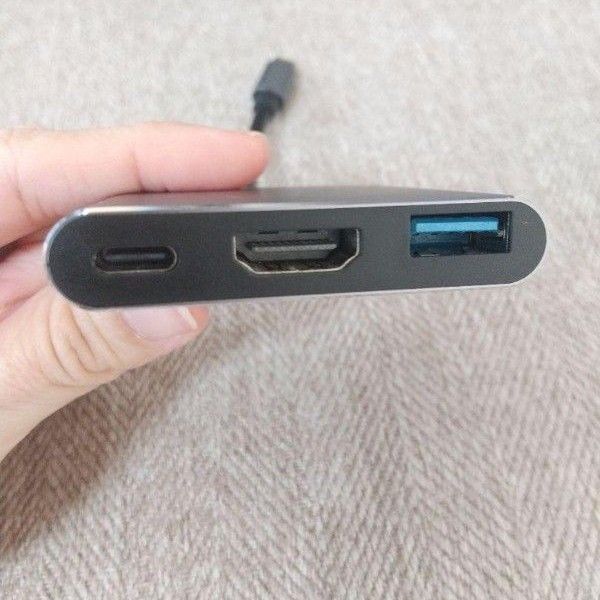 USB Type C HDMI アダプター 3-in-1