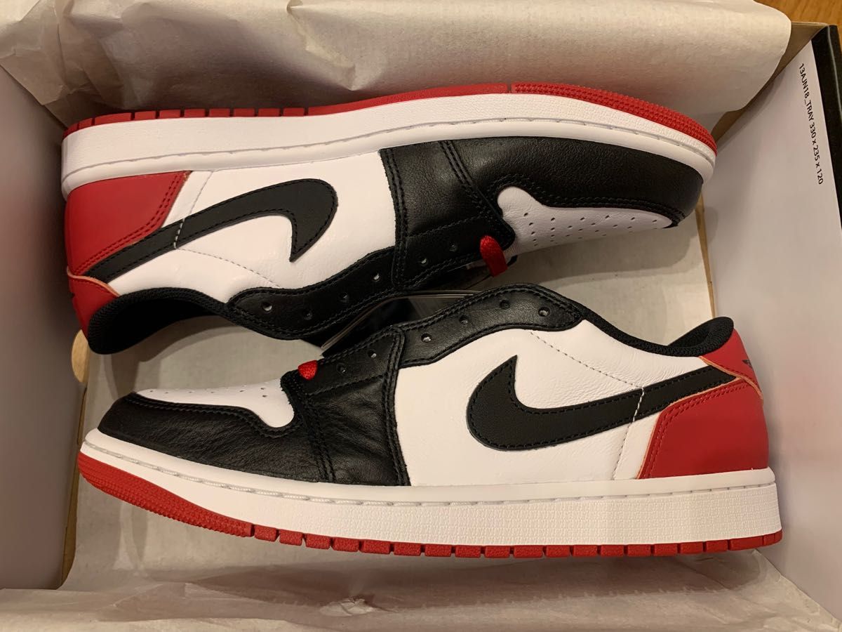 NikeAirJordan1 RetroLow OG BlackToeナイキ エアジョーダン1 レトロ ローブラックトゥatmos