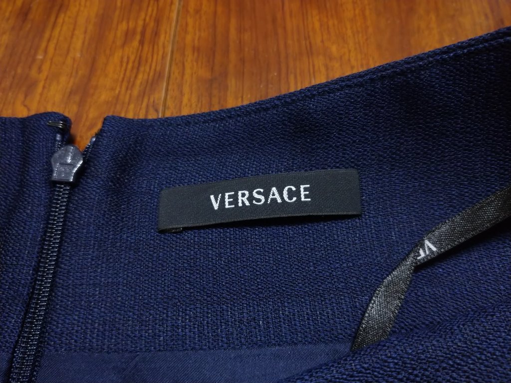 ヴェルサーチェ Versace スカート 紺 38 A54906 ZEOGOPMT_画像7