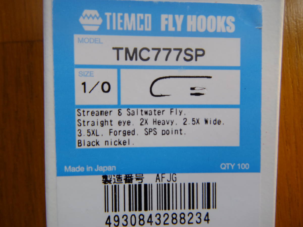 ティムコ フライフック 1/0 100本セット TMC777SP 新品_画像1