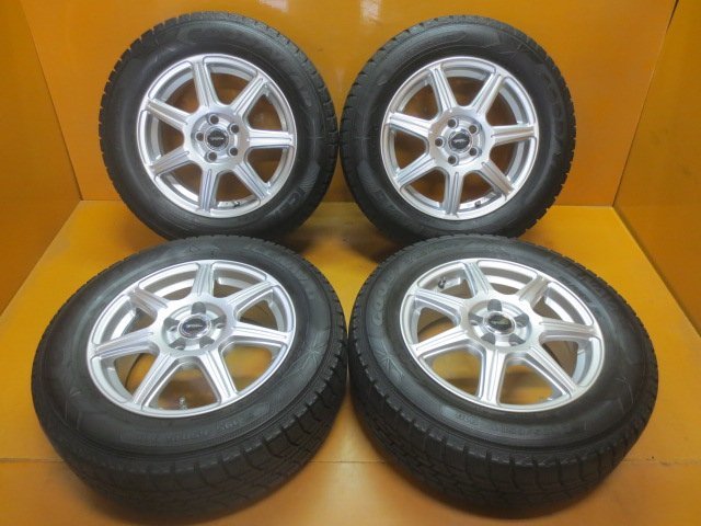 ☆スピスタ☆スタッドレスセット　TOP RUN ７本スポーク　プリウス　カローラ　195/65R15　6.0J +45　100-5　４本　中古　R151423ST_画像1