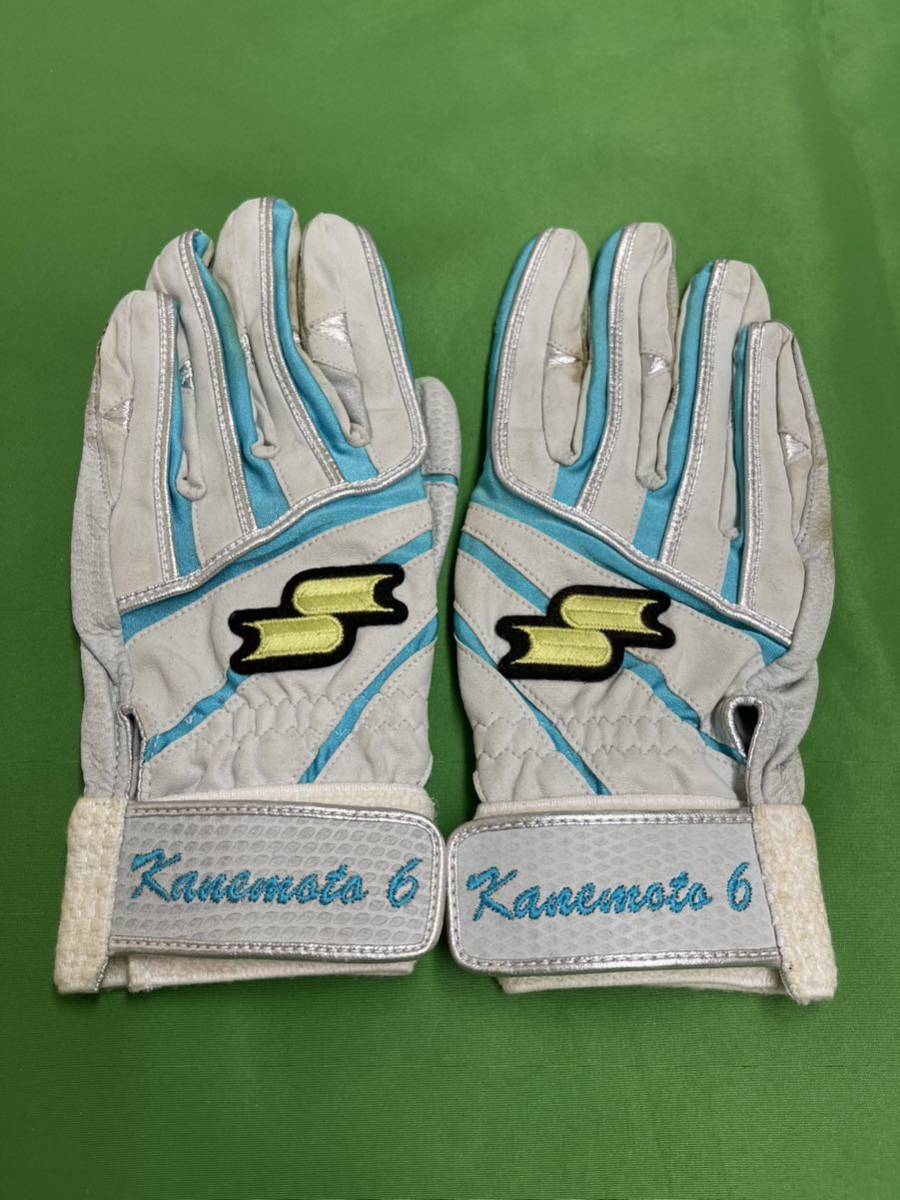 Hansshin Tigers Tomonori Kanemoto # 6 Фактический ватин Glove SSK SSK Существует твердое ①