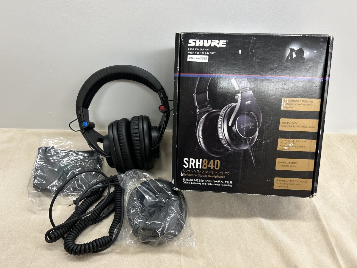 早割クーポン! 《送料無料》SHURE(シュアー) ◆srh840 〇音出し確認済み スタジオヘッドホン ⑥ その他 早割クーポン! 《送料無料》SHURE(シュアー) ◆srh840 〇音出し確認済み スタジオヘッドホン ⑥ その他