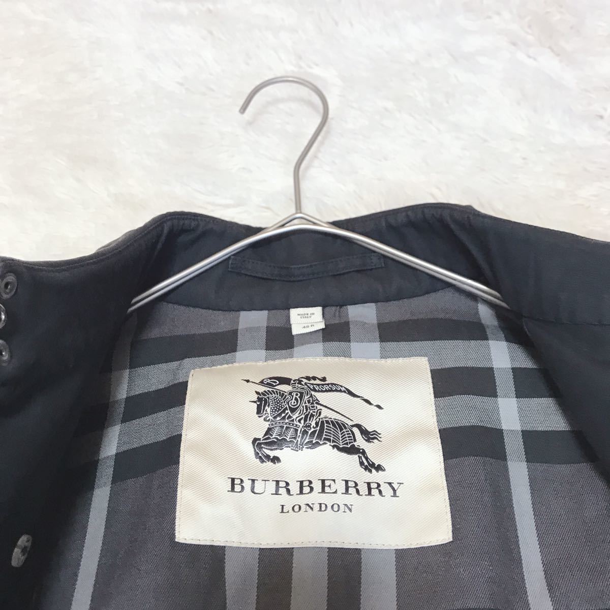 大きいサイズ BURBERRY トレンチコート メガチェック ブラック 大きいサイズ BURBERRY トレンチコート メガチェック ブラック
