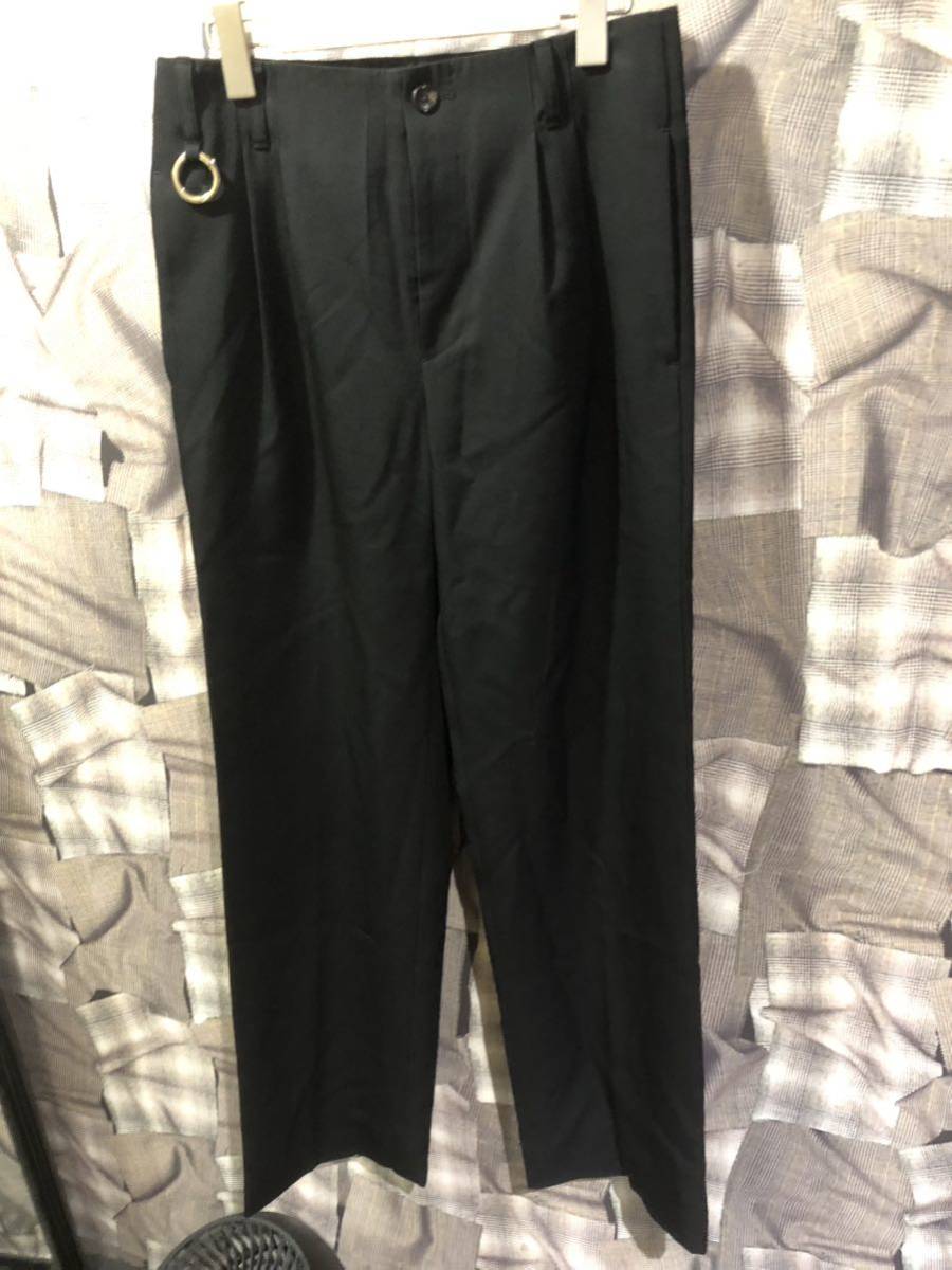 TARO HORIUCHI タロウホリウチ　22SS　Wide Tailored Pants　ワイドテーラードパンツ　2201-P01-M101　サイズ1 ブラック　FK