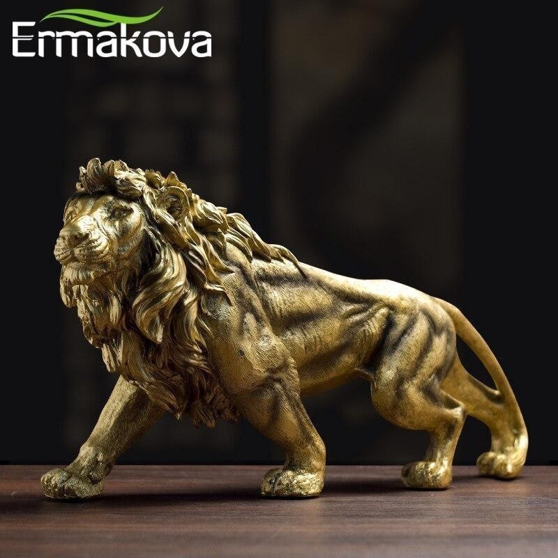 ライオンキング 彫刻 樹脂 抽象的 動物 置物 家 装飾 ギフト