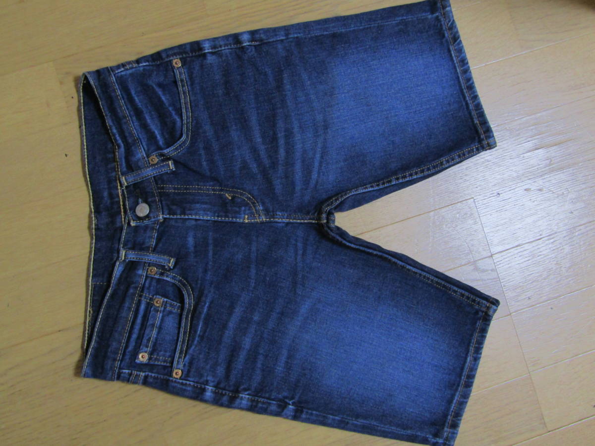 美品 少し洗い込んだ いい感じのカッコいい色落ち ヴィンテージ感MAX LEVIS リーバイス 511 ユーズド加工 ハーフパンツ 27incｈ前後 メンズ_画像1