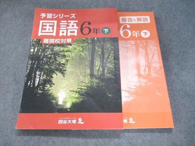 UI93-046 四谷大塚 予習シリーズ 難関校対策 国語 6年下240617-9 2022 22S2B_画像1