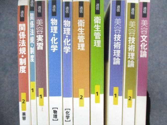 UX02-003 日本理容美容教育センター 美容師試験 通信教育テキストセット 状態良品 2015/2017★ 00L4D_画像3