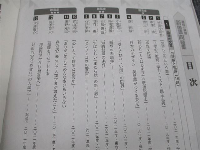 UX93-086 京都書房 過程の演習 新国語問題集 現代文編 第52集 2021年度国公立二次 問題/解答付計2冊 09s1B_画像3