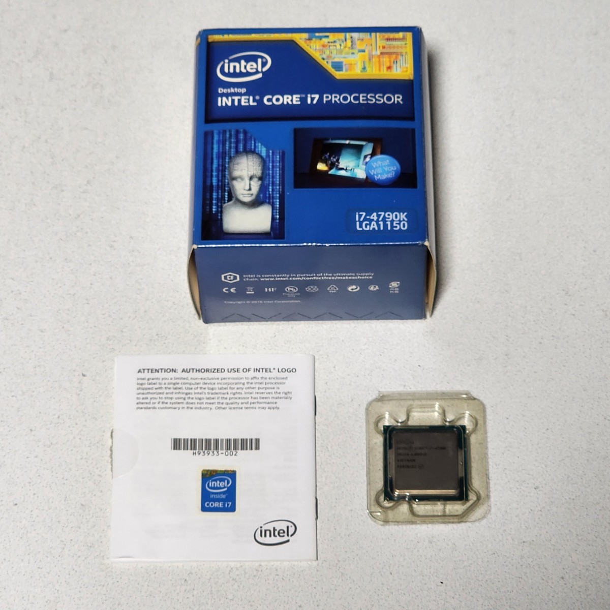 CPU Intel Core i7 4790K 4.0GHz 4コア8スレッド Haswell PCパーツ インテル 動作確認済み