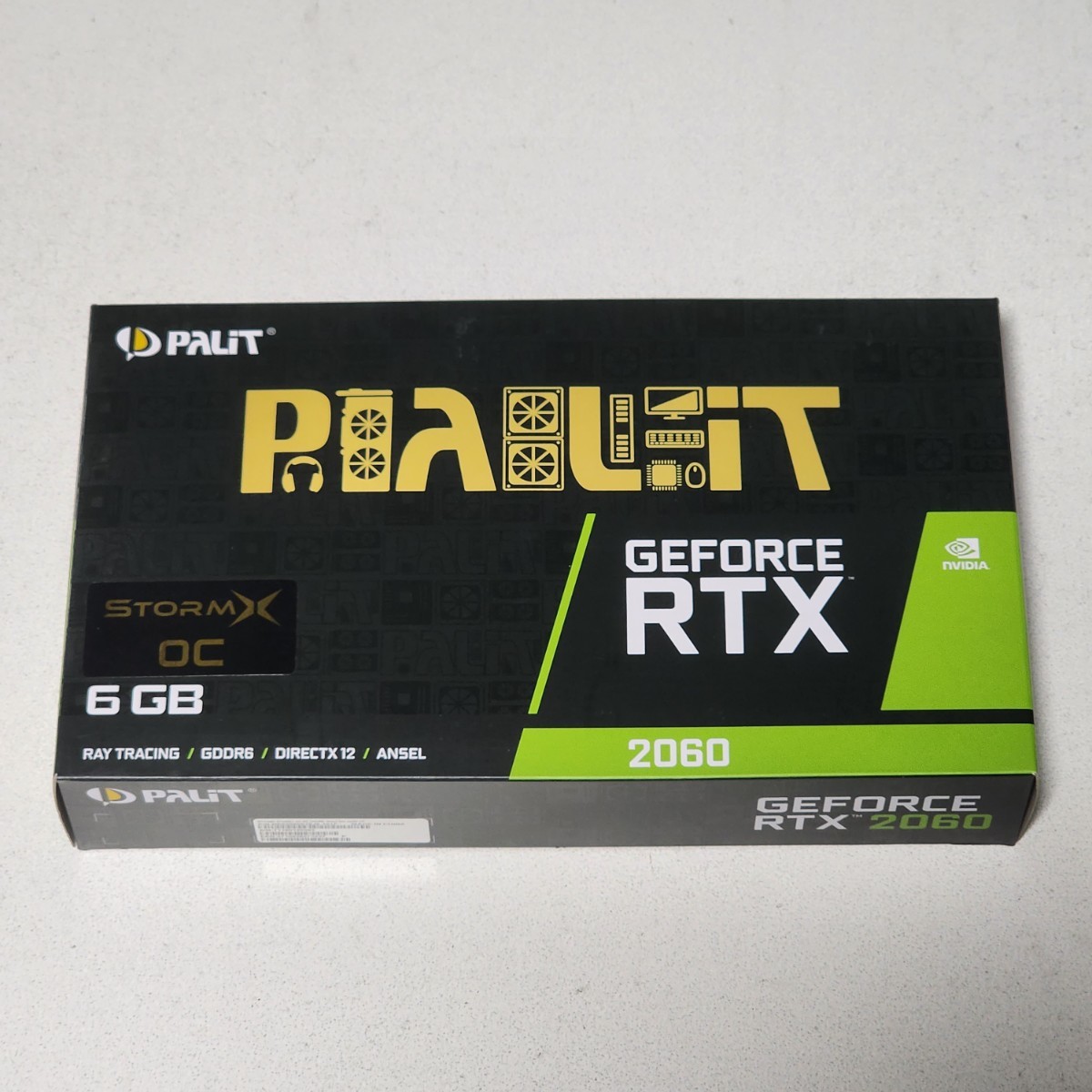 PALIT GEFORCE RTX2060 STORMX OC 6GB GDDR6 動作確認済み PCパーツ