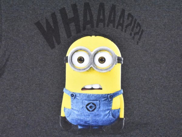 USA古着 怪盗グルー ミニオン Tシャツ sizeXL グレー 杢 Despicable Me 映画 キャラクター 大きいサイズ ビッグシルエット アメリカ 海外_画像3