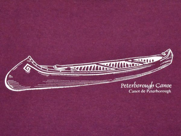 2000sUSA古着 カナディアンカヌー博物館 Tシャツ sizeL エンジ 船 舟 フェード 雰囲気 アメリカ カナダ GILDAN 2000年代 Y2K_画像5