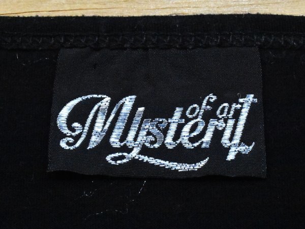 USA古着 Mystery of Art 柄ポケット Tシャツ sizeM相当 黒 ブラック フラミンゴ 鳥 アニマル 無地 ミステリーオブアート アメリカ アメカジ_画像4