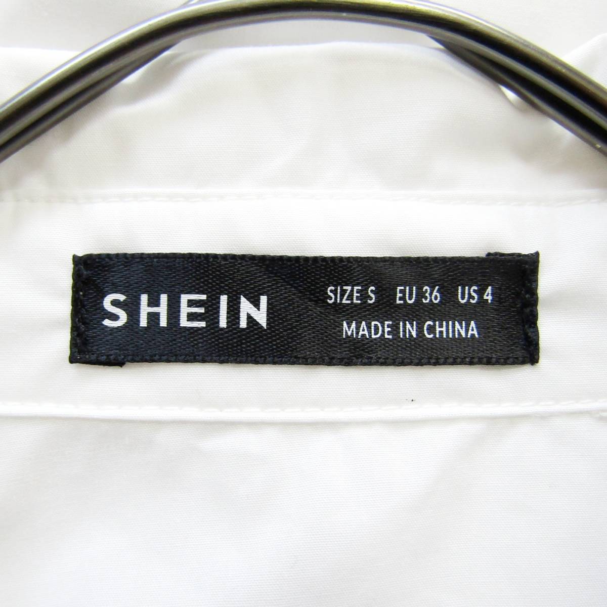 SHEIN　シーイン　サイドリボンオーバーサイズシャツ_画像7