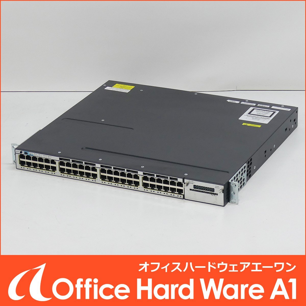 Cisco Catalyst 3750X-48P-L (WS-C3750X-48P-L V04) 中古 シスコ スイッチ 電源二重 初期化済み ☆_画像1