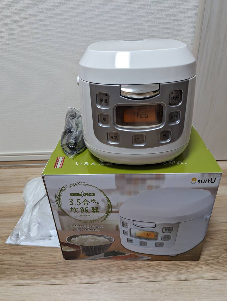 ヤフオク! - 【新品未使用】炊飯器 3.5合炊き suitU SRCK-...