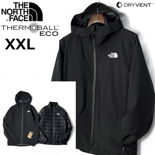 好評 売切り【正規新品】THE NORTH 190122-150 US限定(XXL)黒 3WAY