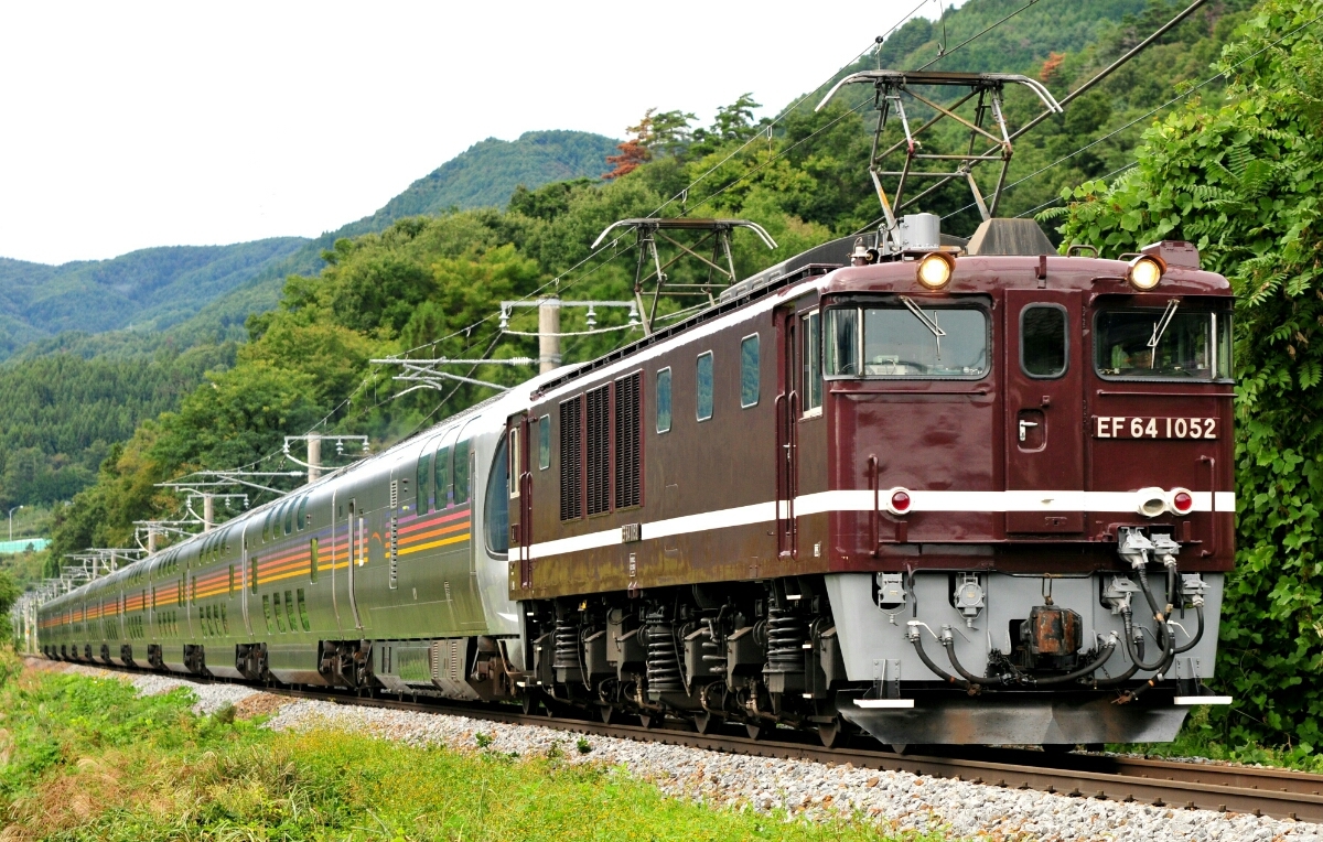 鉄道 デジ 写真 画像 信州 カシオペア紀行 EF64-1052牽引_画像1