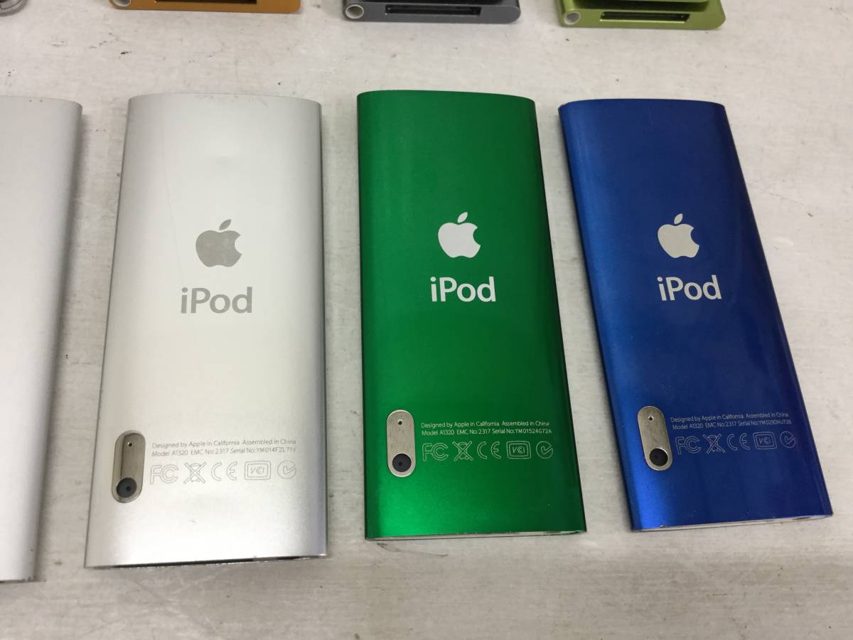 52】[ジャンク]Apple iPod nano 第3世代 第4世代 第5世代 セット－日本