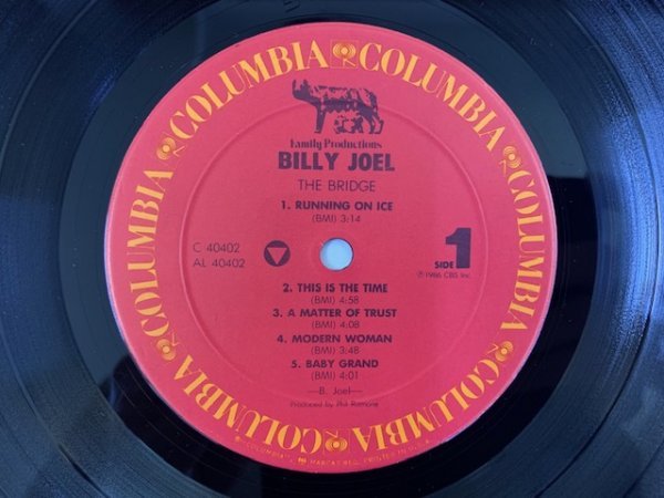 米 ビリー・ジョエル Billy Joel / The Bridge US盤 Columbia OC-40402 / 07464404021 STERLING刻印_画像4