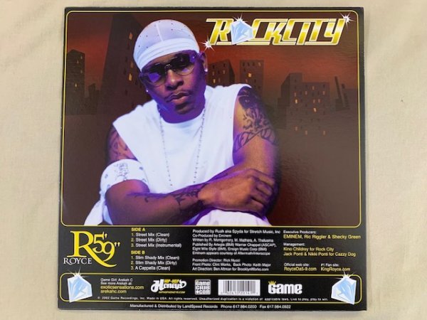 米 12inch Royce Da 5'9 Featuring Eminem / Rock City US盤 060410201411 セクシー・エロジャケ_画像2