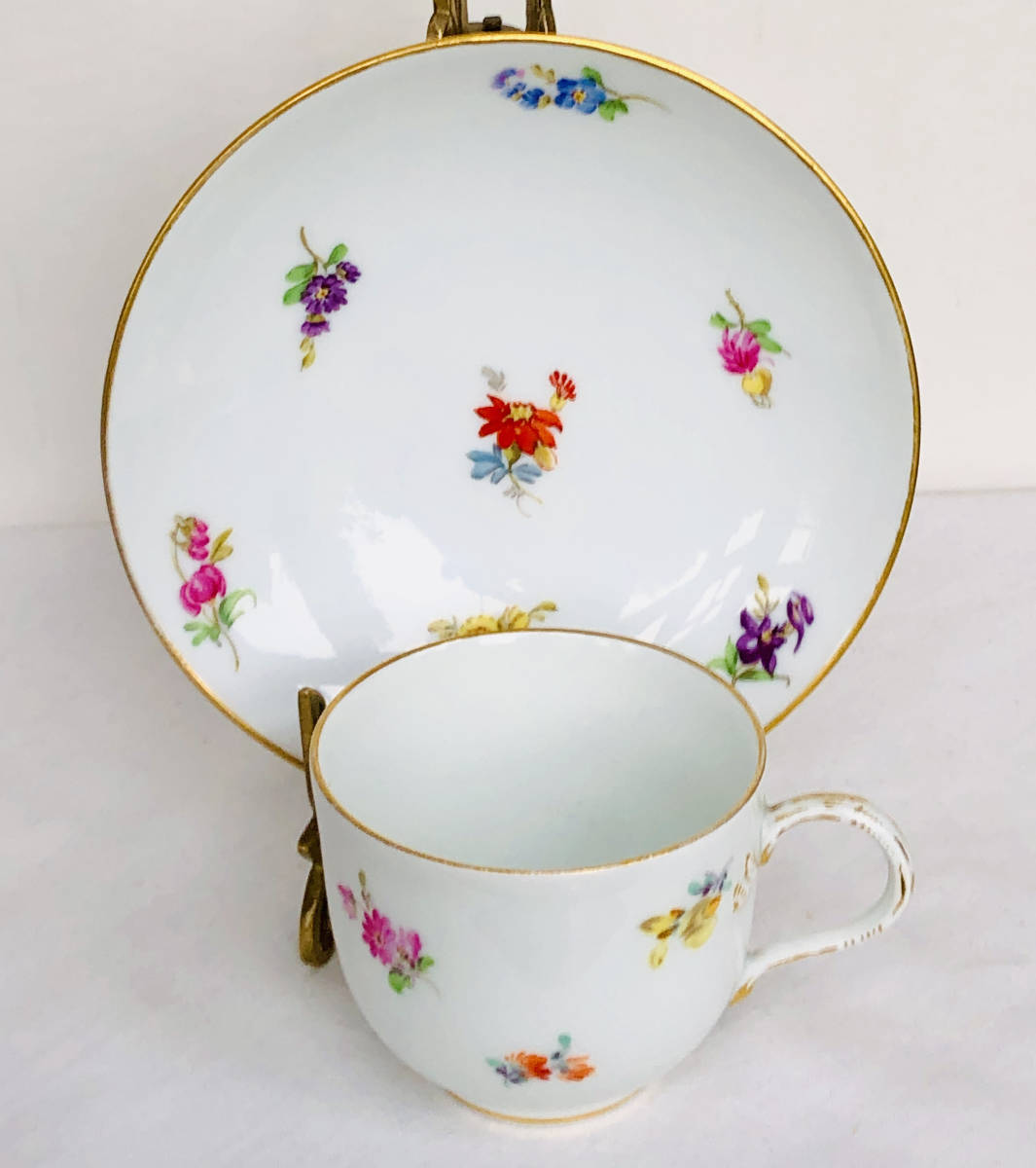 通販NEW ヤフオク! - マイセン パープル単色 花絵付け ・ Old カップ