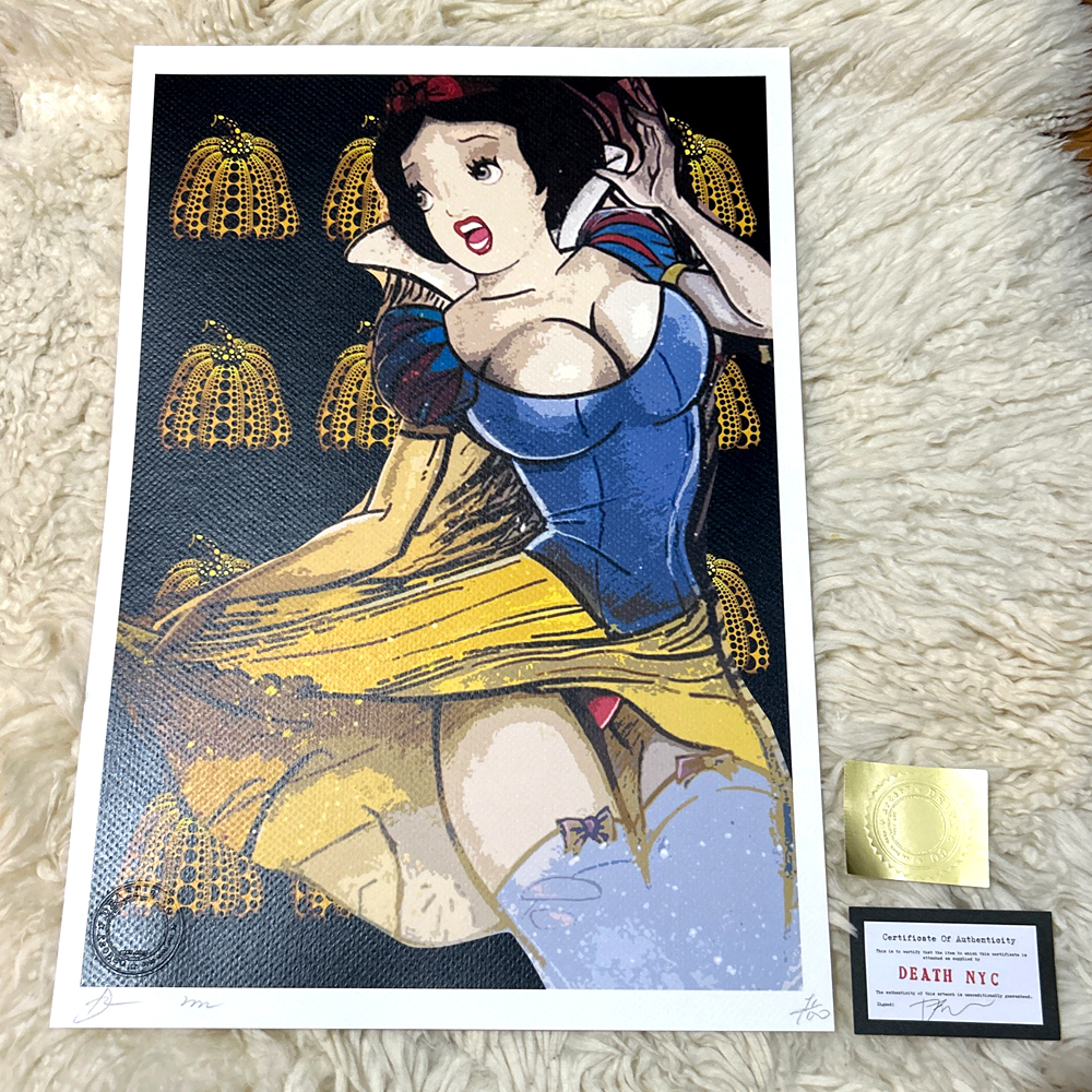 世界限定100枚 DEATH NYC 白雪姫 草間彌生 かぼちゃ 南瓜 Dismaland